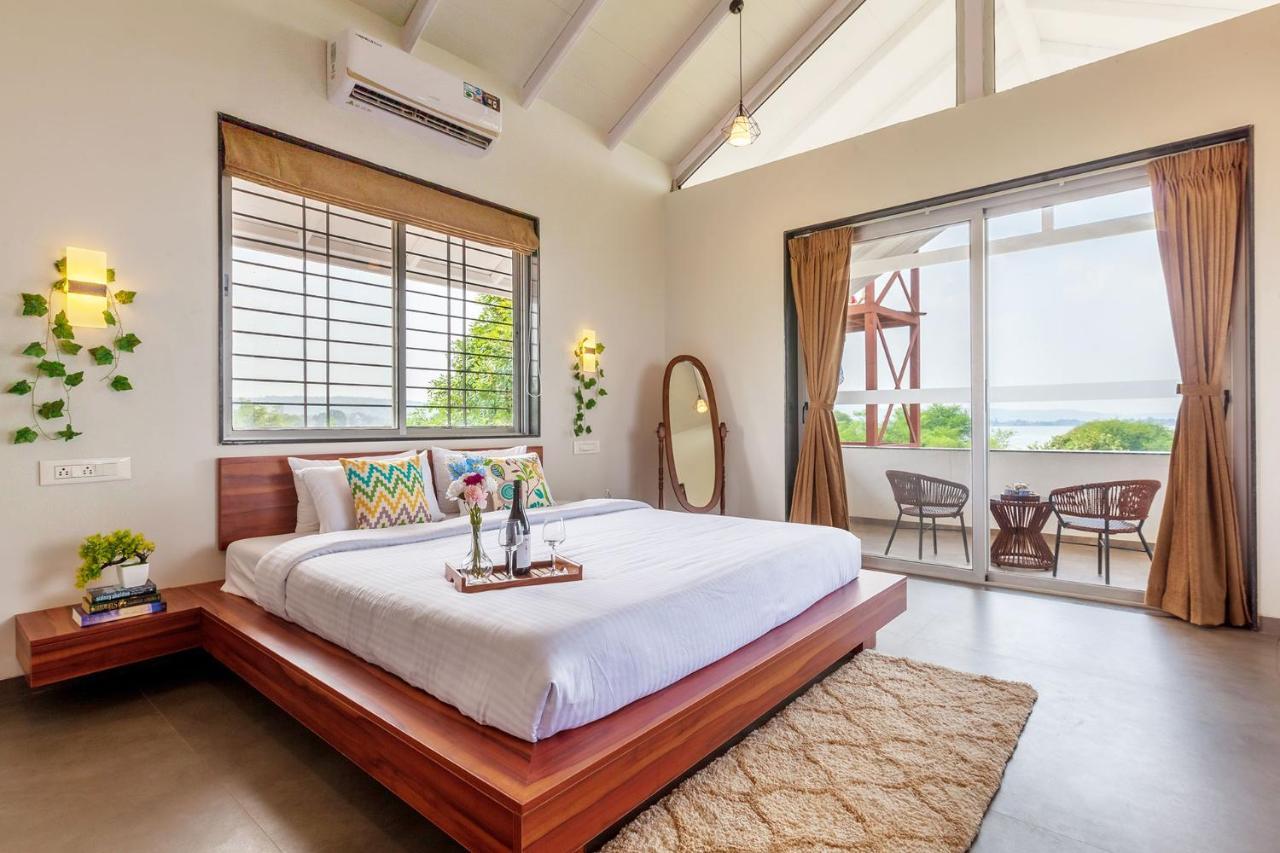 Stayvista'S Eva Villa - Lakeside Luxury With Modern Decor, Pool & Expansive Lawn - Near Sula Nashik Exterior photo